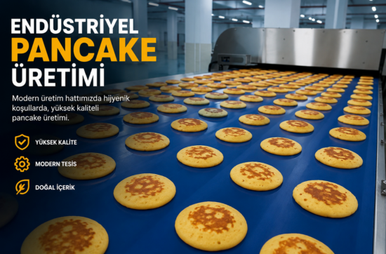 endüstriyel pancake üretimi fabrika üretim hattı
